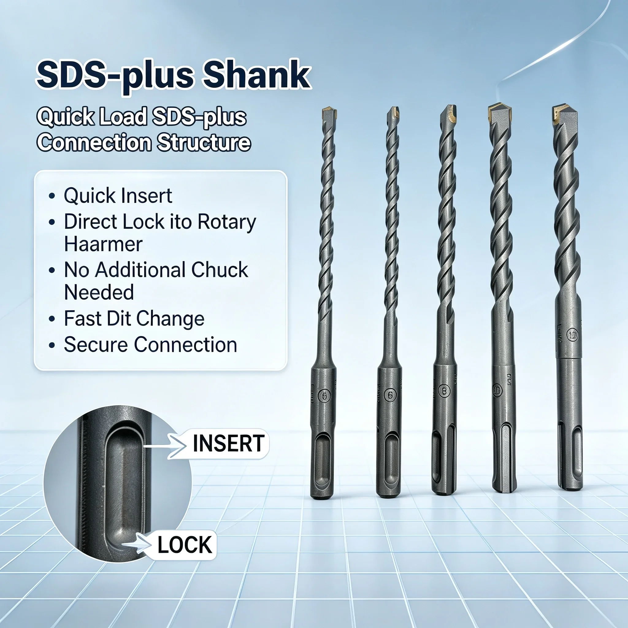 Hammer Drill Sds - Bosch SDS‑plus‑1 Juego de 5 brocas