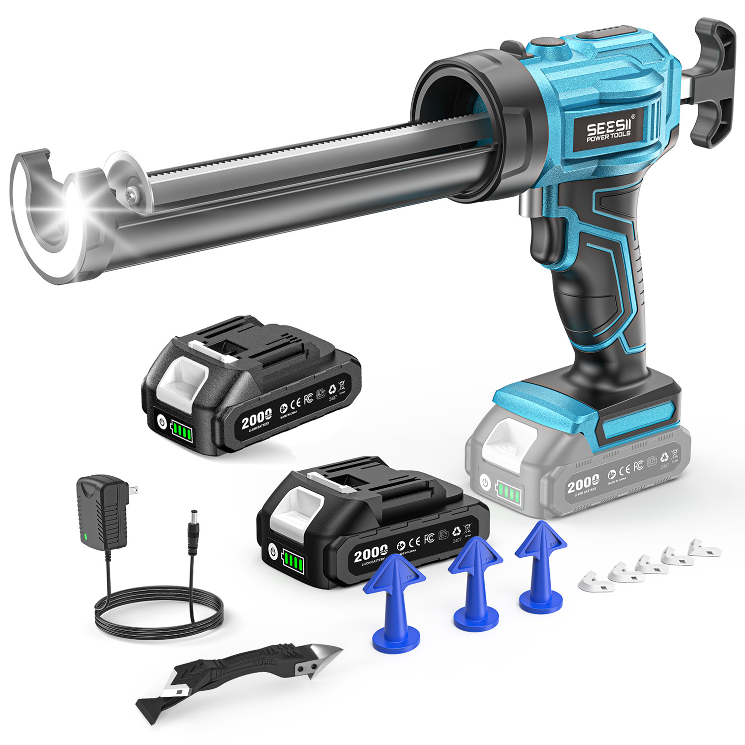Power Tools Diy - Pistola de Calafateo Eléctrica SEESII sin