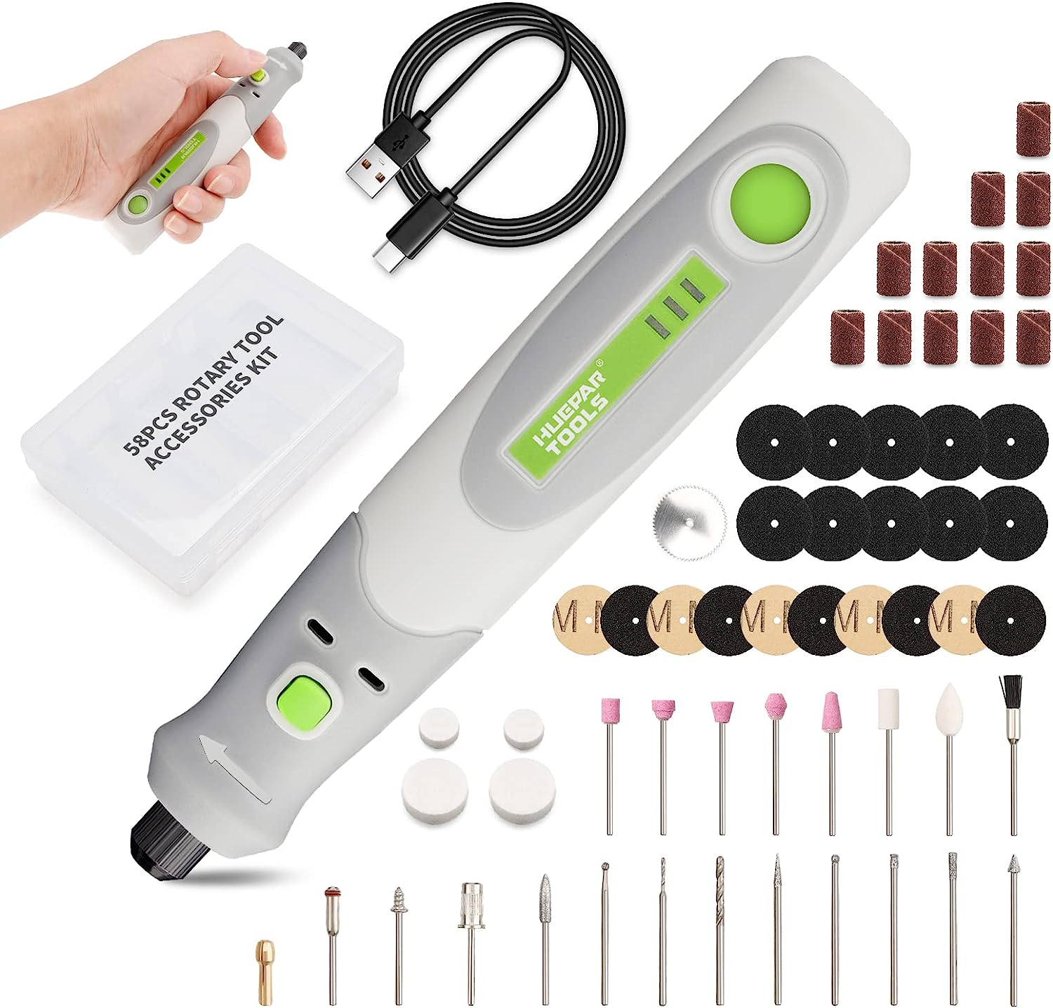 Power Tools Diy - Juego de herramientas rotativas inalámbricas para