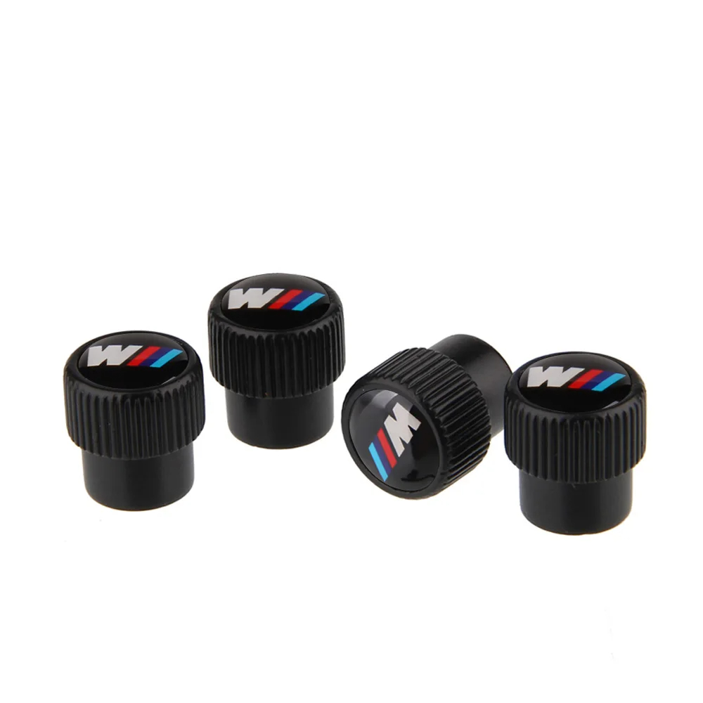 4 tapas de válvula de aluminio - Power Tools Logo reseña y precio