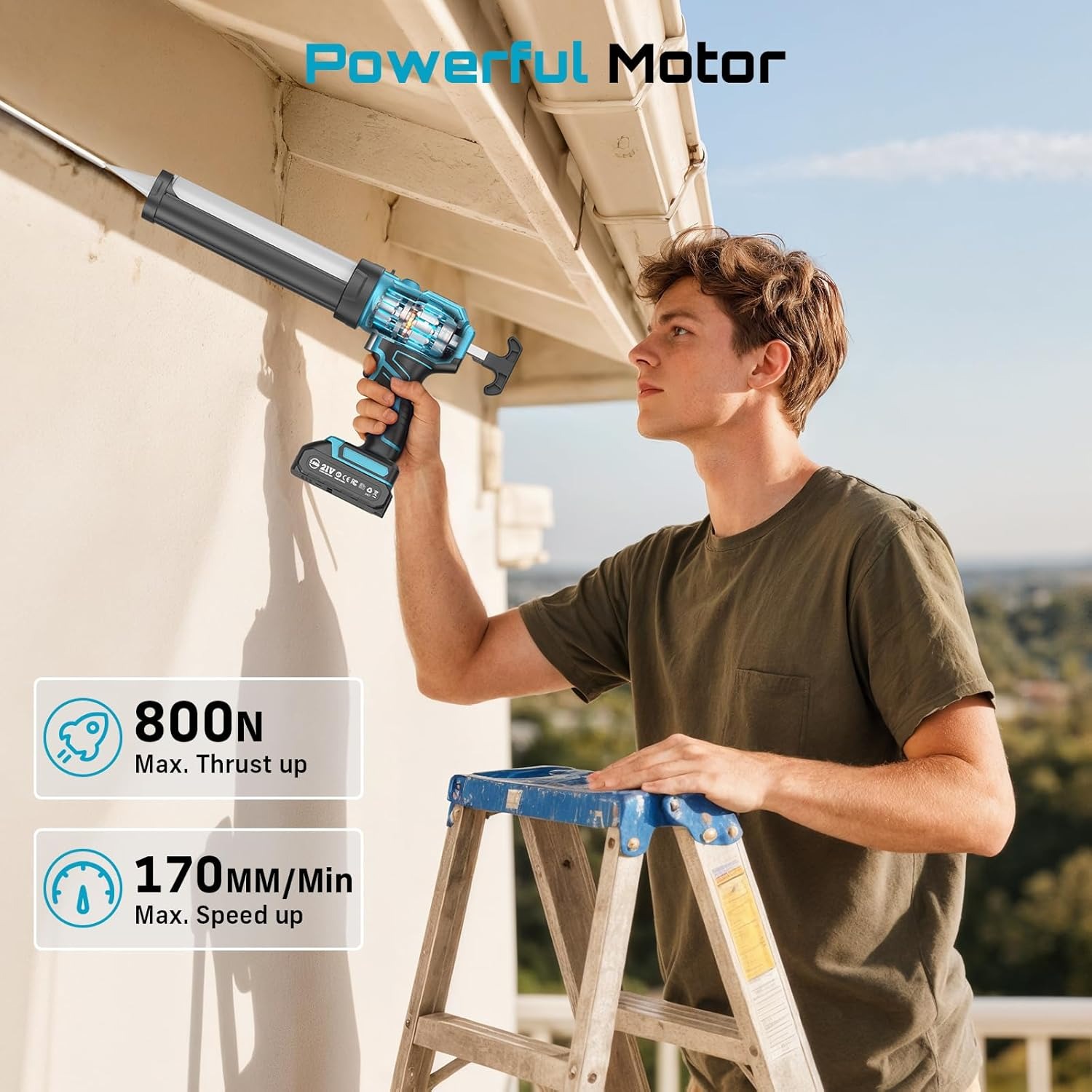 Pistola de Calafateo Eléctrica - Power Tools Diy reseña y precio