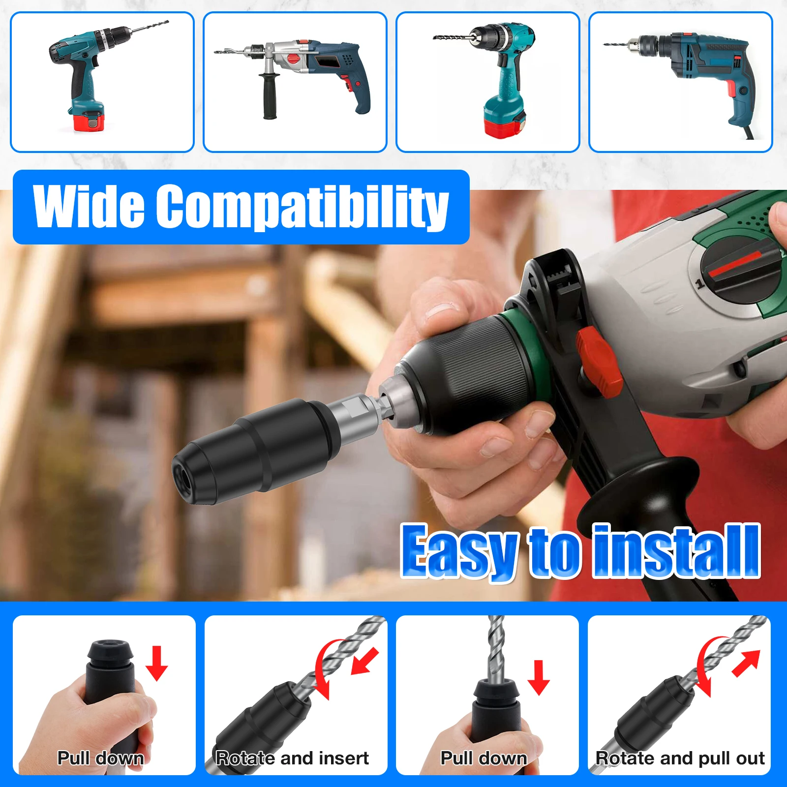 Adaptador SDS Plus a SDS Max p - Hammer Drill Sds reseña y precio