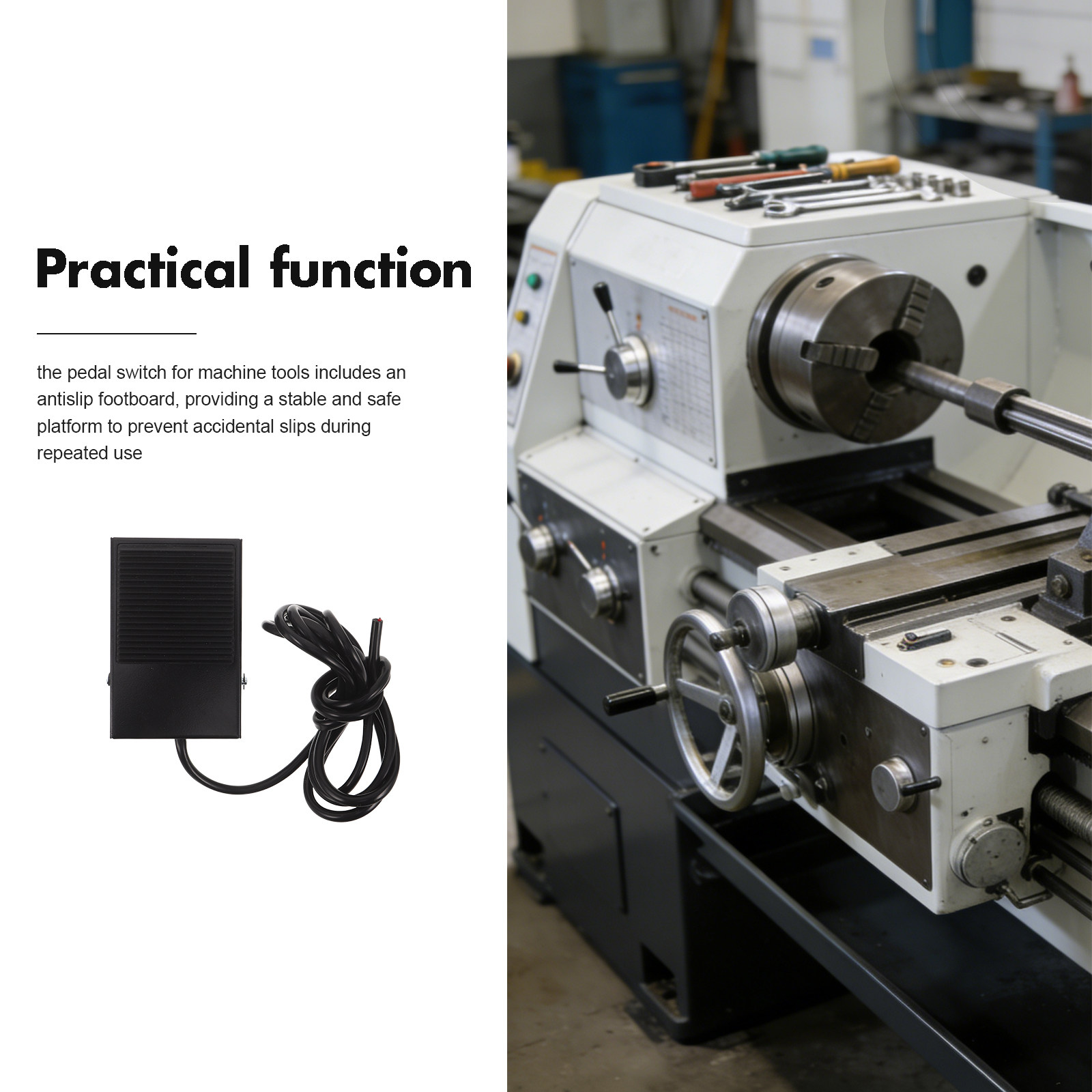 Interruptor de pedal momentáne - Power Tools Machine reseña y precio