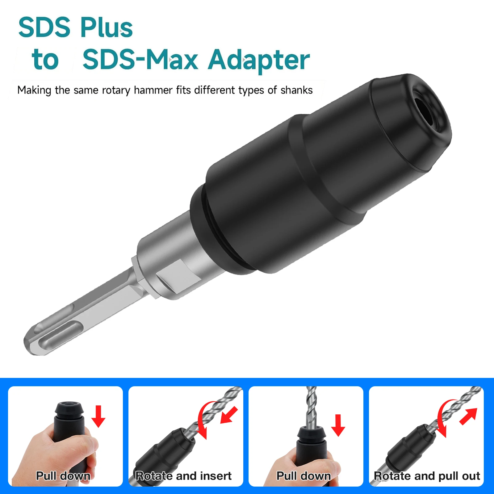 Adaptador SDS-Plus a SDS-Max p - Hammer Drill Sds reseña y precio