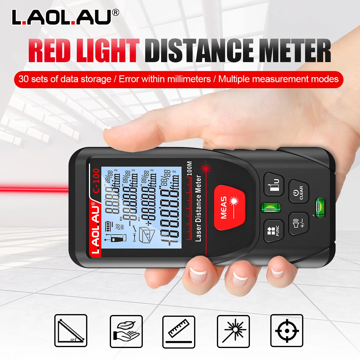 LAOLAU 50m/100m/120m/200m Medi - Power Tools That Are Green reseña y precio