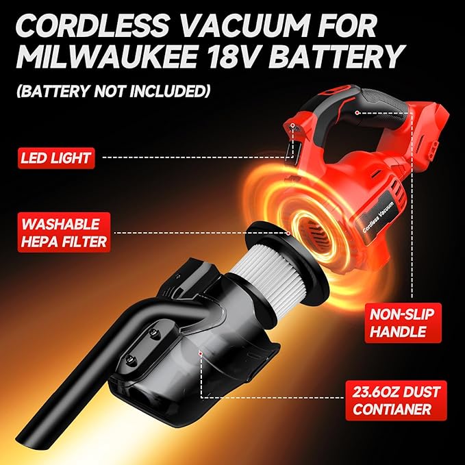Aspiradora Eléctrica Inalámbri - Vacuum Cleaner Power Tools reseña y precio