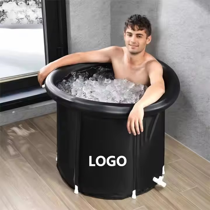 Bañera de hielo inflable de PV - Power Tools Logo reseña y precio