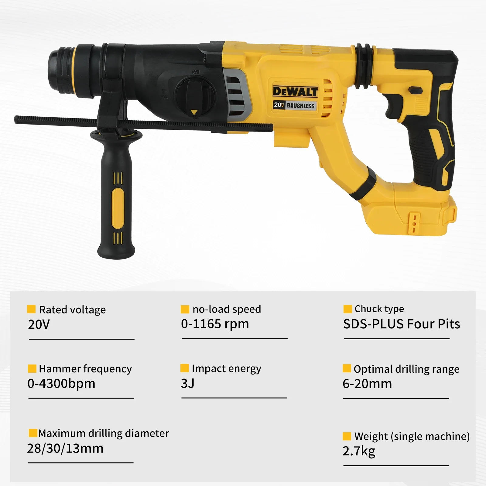 Martillo Rotatorio SDS Inalámb - Hammer Drill Sds reseña y precio
