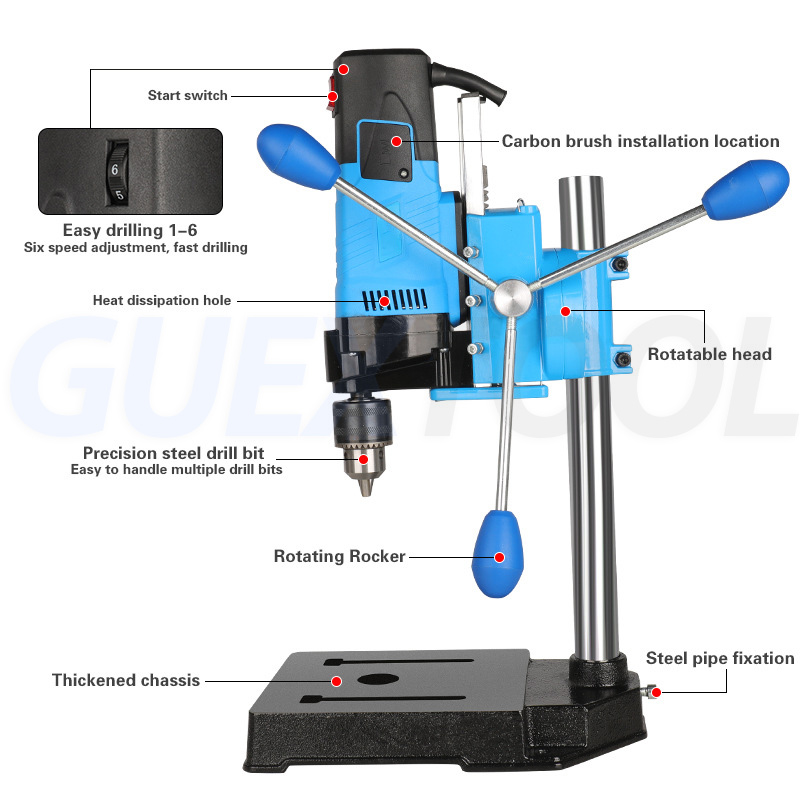 Taladro de Banco con Pantalla  - Power Tools Diy reseña y precio