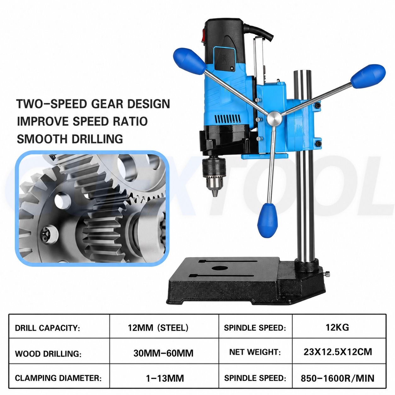 Taladro de Banco con Pantalla  - Power Tools Diy reseña y precio