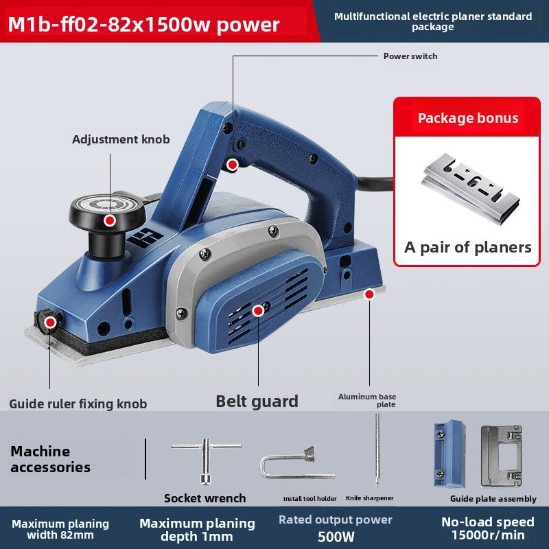Cepilladora Eléctrica Portátil - Planer Handheld Electric reseña y precio
